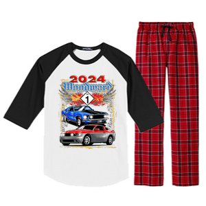 2024 Woodward Cruise Muscle Cars Raglan Sleeve Pajama Set