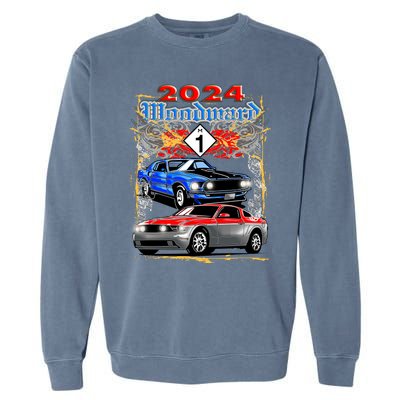 2024 Woodward Cruise Muscle Cars Garment-Dyed Sweatshirt