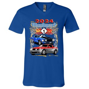 2024 Woodward Cruise Muscle Cars V-Neck T-Shirt