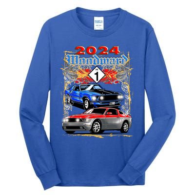 2024 Woodward Cruise Muscle Cars Tall Long Sleeve T-Shirt