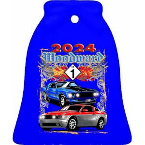 2024 Woodward Cruise Muscle Cars Ceramic Bell Ornament