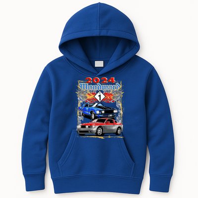 2024 Woodward Cruise Muscle Cars Kids Hoodie