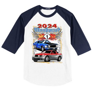 2024 Woodward Cruise Muscle Cars Baseball Sleeve Shirt