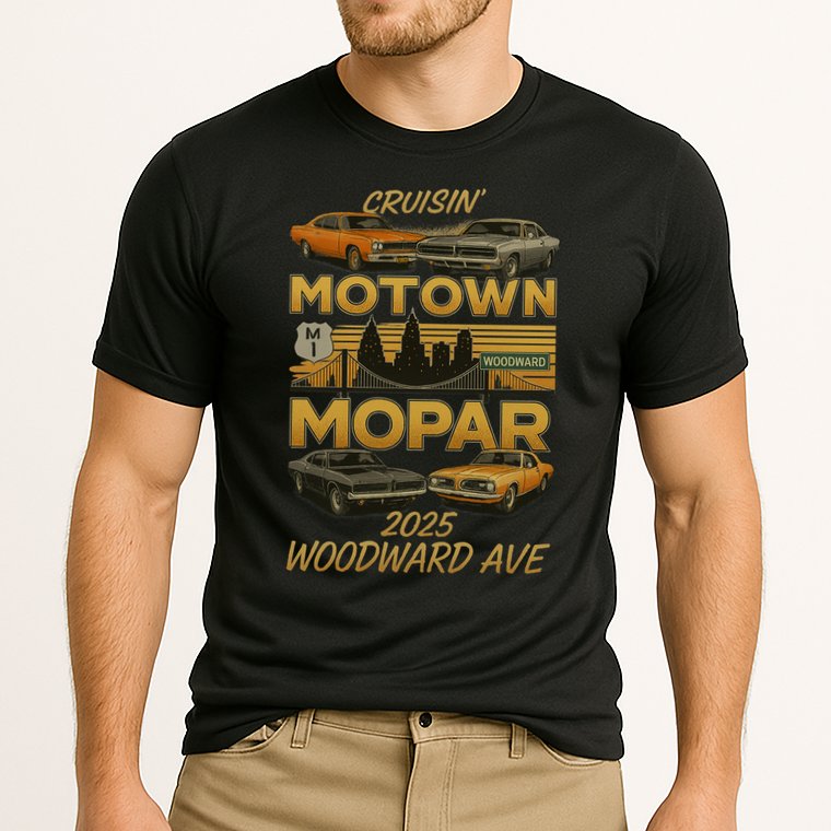 2025 WoodWard Motown Mopar Cruisin 2025 Cooling Performance Crew T-Shirt