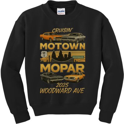 2025 WoodWard Motown Mopar Cruisin 2025 Kids Sweatshirt