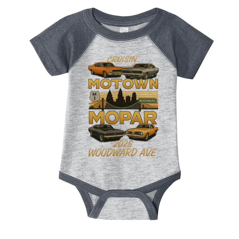 2025 WoodWard Motown Mopar Cruisin 2025 Infant Baby Jersey Bodysuit