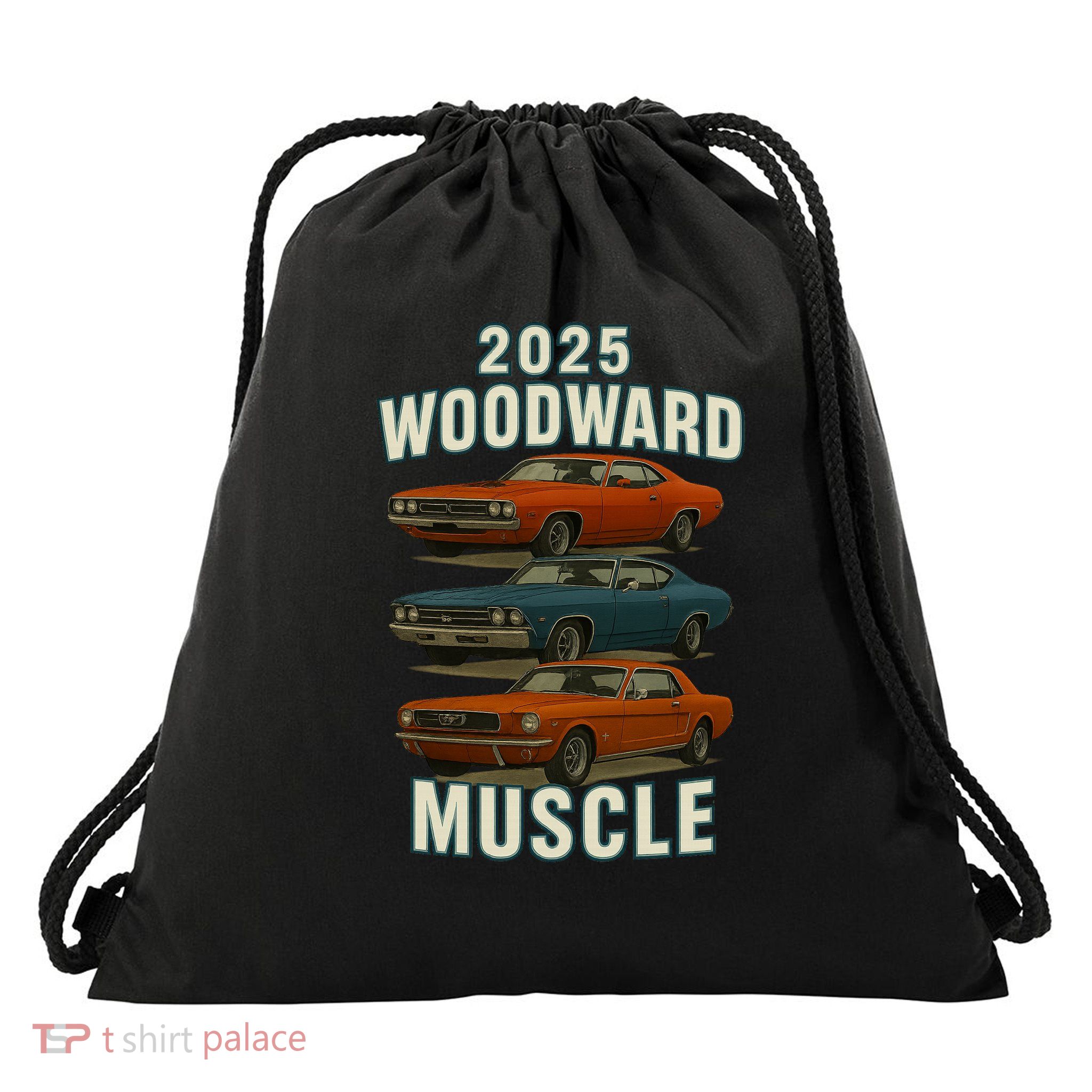 2025 Woodward Muscle Drawstring Bag
