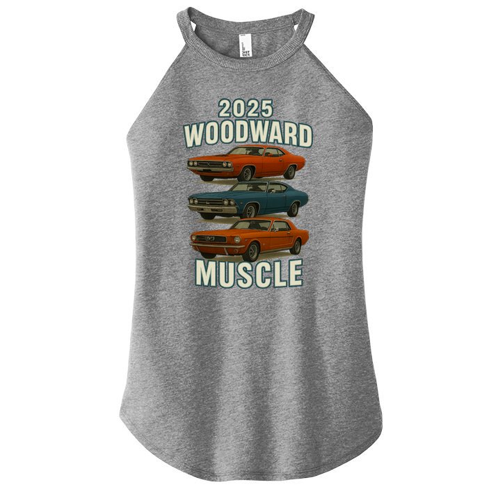 2025 Woodward Muscle Women's Perfect Tri Rocker Tank
