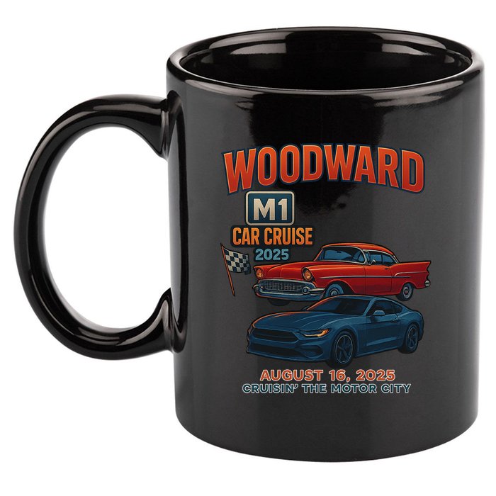 2025 Woodward M1 Cruise  11oz C Handle Ceramic Mug