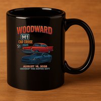 2025 Woodward M1 Cruise  11oz C Handle Ceramic Mug
