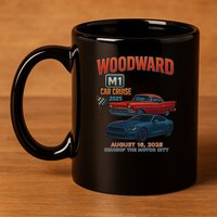 2025 Woodward M1 Cruise  11oz C Handle Ceramic Mug