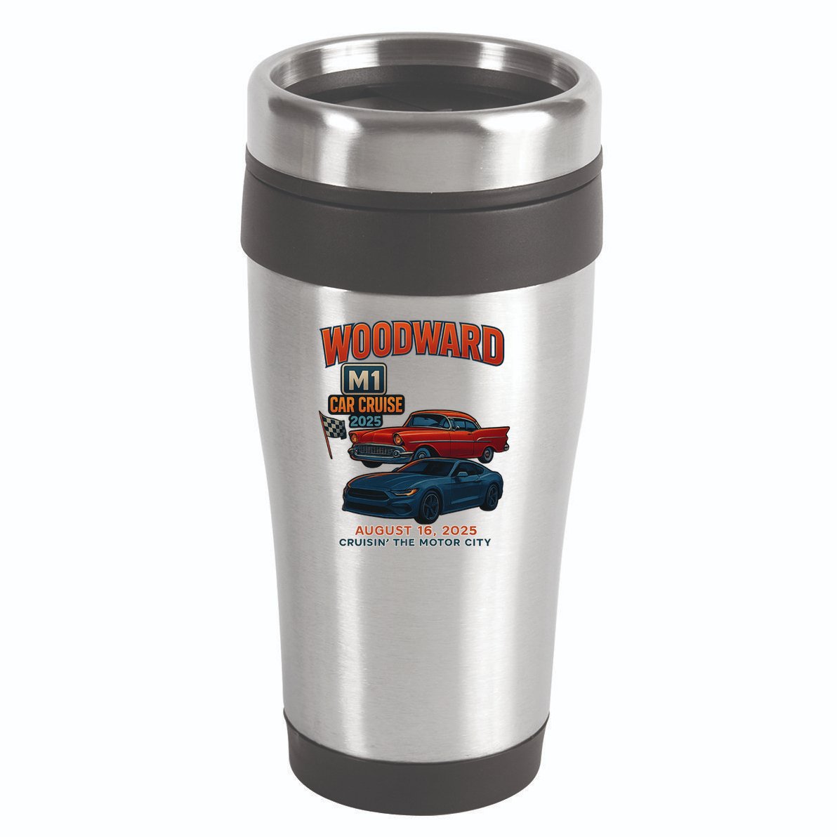 2025 Woodward M1 Cruise  16oz Travel Tumbler
