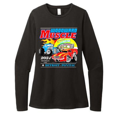 2024 Woodward Muscle Car Event Womens CVC Long Sleeve Shirt