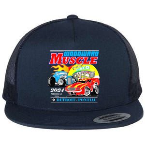 2024 Woodward Muscle Car Event Flat Bill Trucker Hat