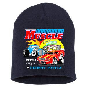 2024 Woodward Muscle Car Event Short Acrylic Beanie