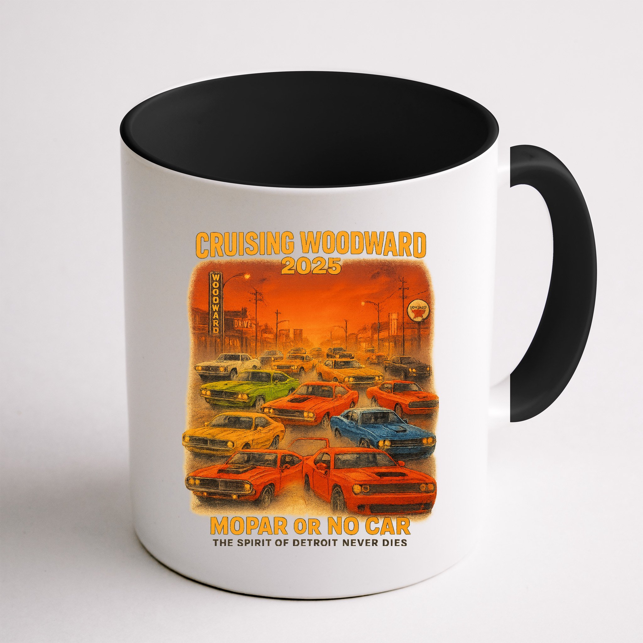 2025 Woodward Mopar Or No Car Mug