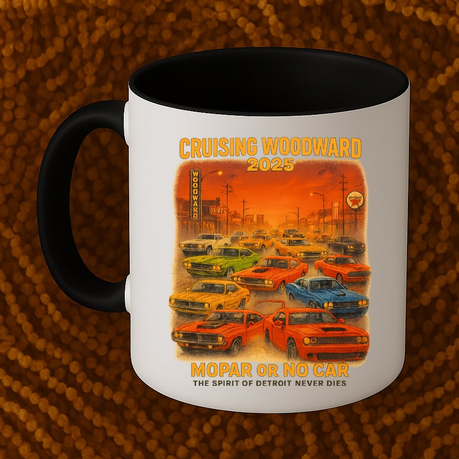 2025 Woodward Mopar Or No Car Mug