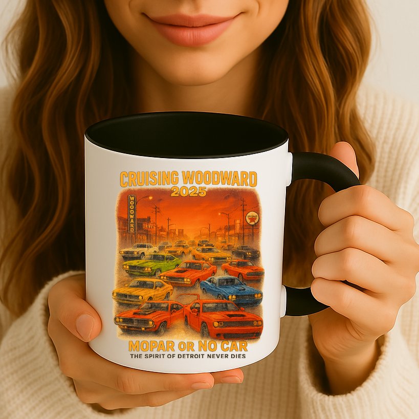 2025 Woodward Mopar Or No Car Mug