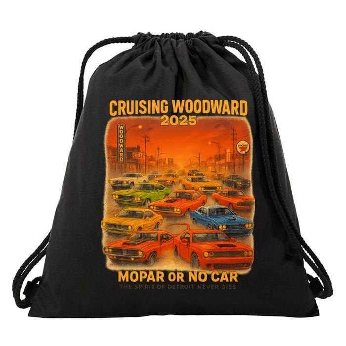 2025 Woodward Mopar Or No Car Drawstring Bag