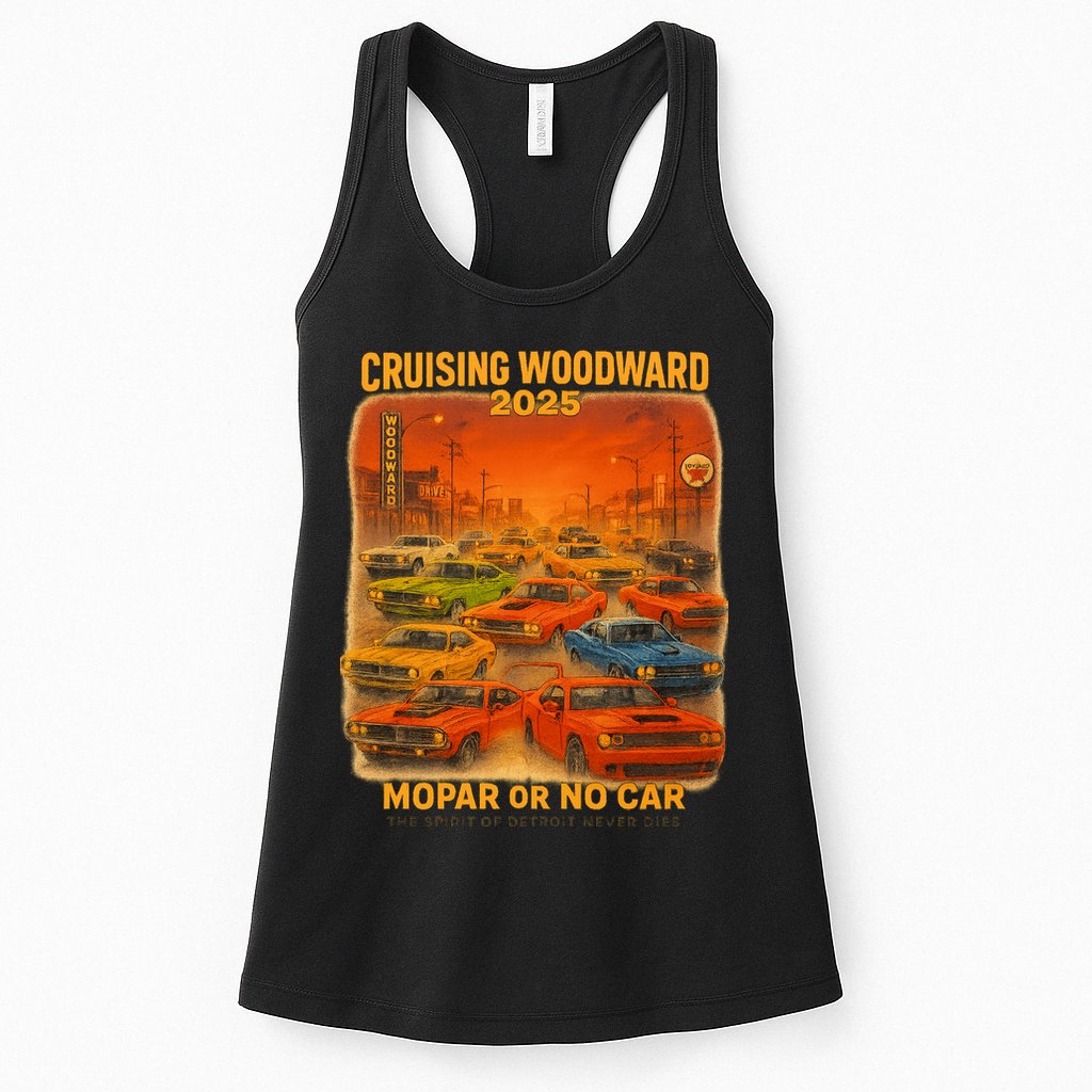 2025 Woodward Mopar Or No Car Womens Tank Top