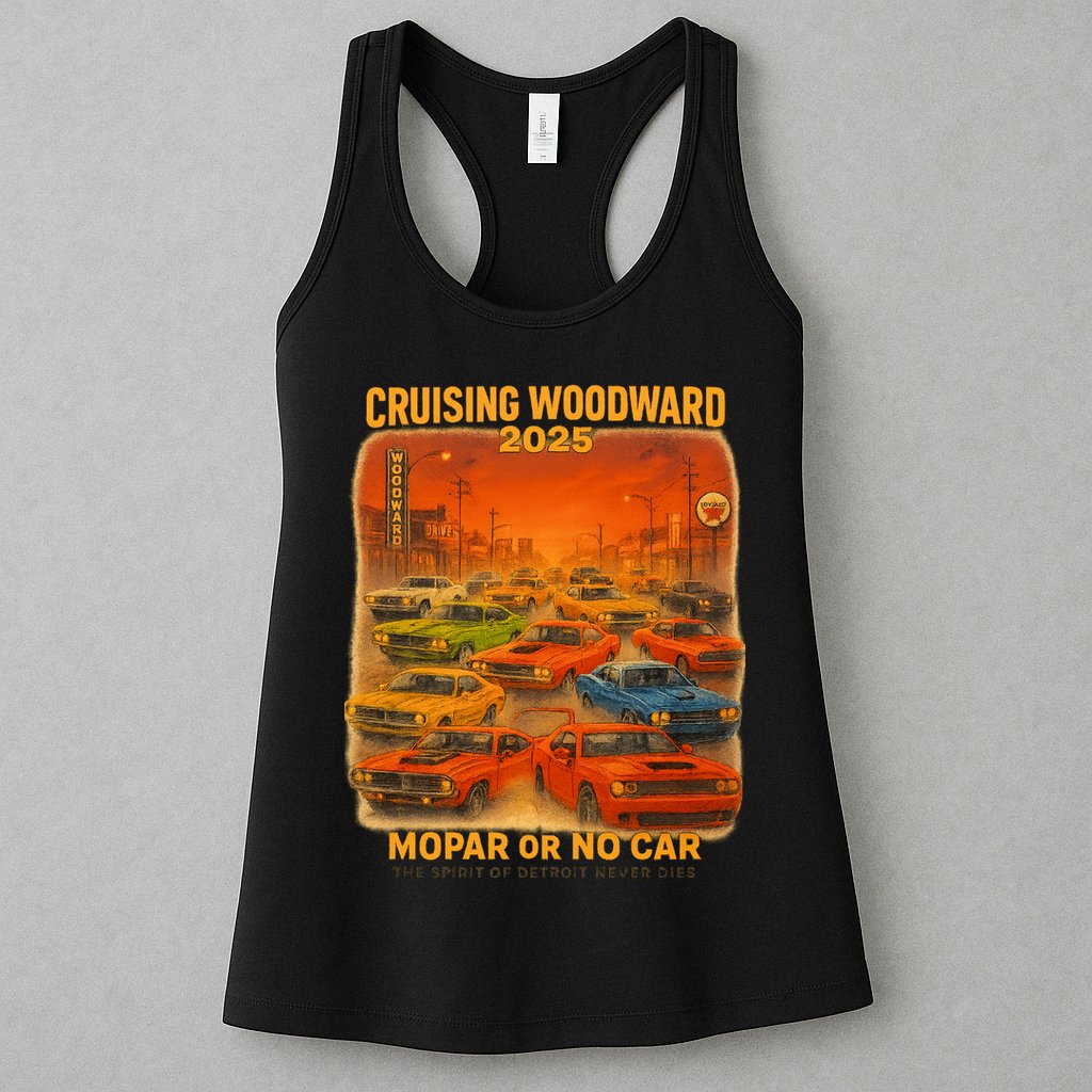 2025 Woodward Mopar Or No Car Womens Tank Top