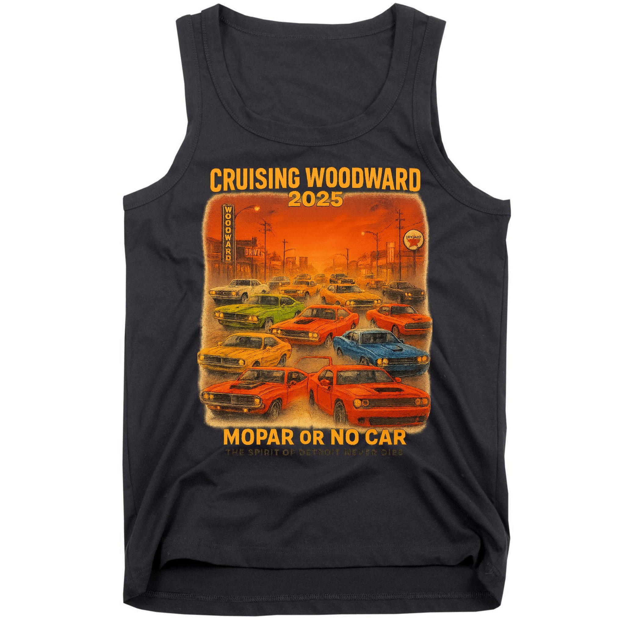 2025 Woodward Mopar Or No Car Tank Top