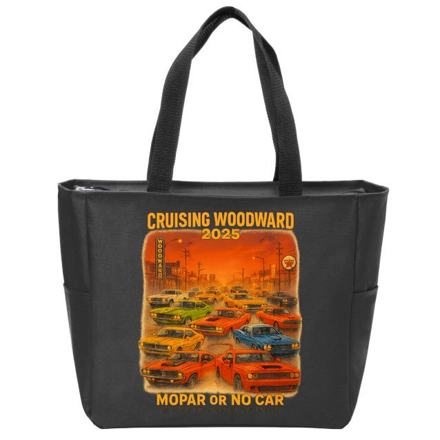 2025 Woodward Mopar Or No Car Zip Tote Bag