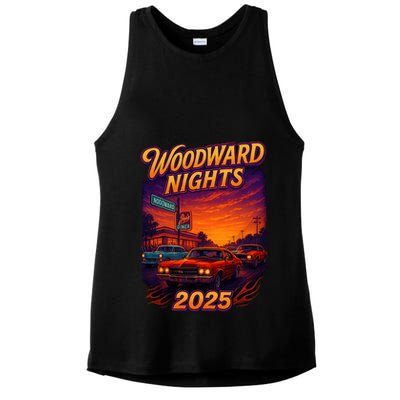 2025 Woodward Nights Ladies PosiCharge Tri-Blend Wicking Tank