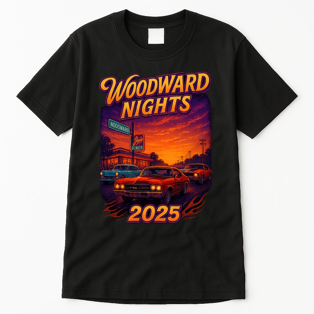 2025 Woodward Nights Tall T-Shirt