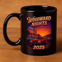 2025 Woodward Nights 11oz C Handle Ceramic Mug