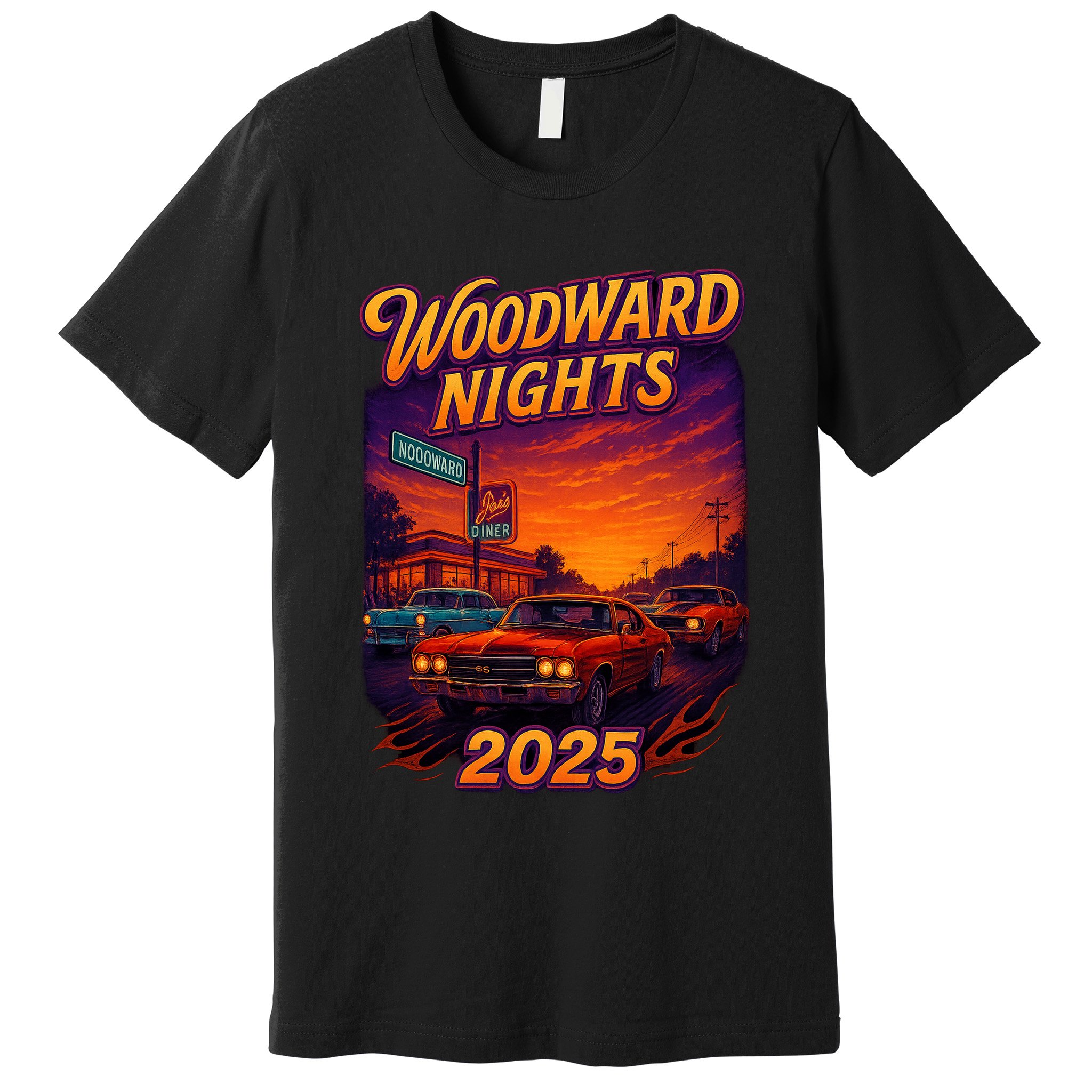 2025 Woodward Nights Premium T-Shirt