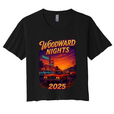 2025 Woodward Nights Women's Crop Top Tee