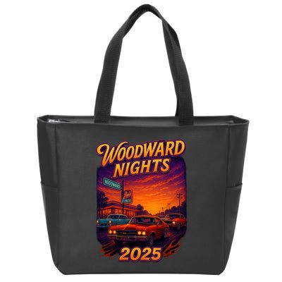 2025 Woodward Nights Zip Tote Bag