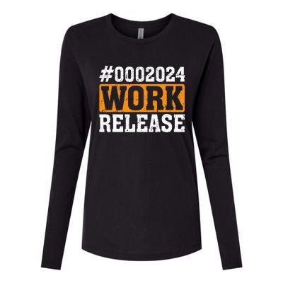 2024 Work Release Funny Retirement 2024 Retired Womens Cotton Relaxed Long Sleeve T-Shirt