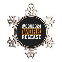 2024 Work Release Funny Retirement 2024 Retired Metallic Star Ornament