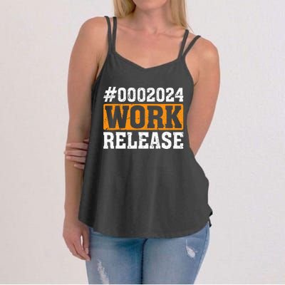 2024 Work Release Funny Retirement 2024 Retired Women's Strappy Tank