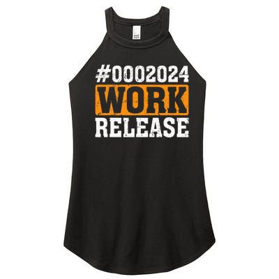 2024 Work Release Funny Retirement 2024 Retired Women’s Perfect Tri Rocker Tank