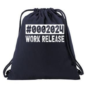 2024 Work Release Funny Retirement 2024 Retired Drawstring Bag