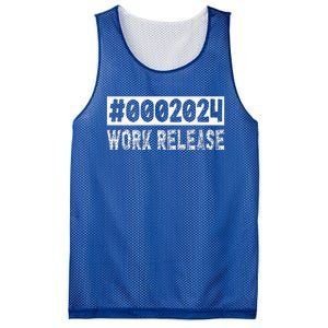 2024 Work Release Funny Retirement 2024 Retired Mesh Reversible Basketball Jersey Tank