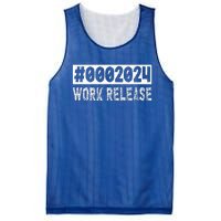 2024 Work Release Funny Retirement 2024 Retired Mesh Reversible Basketball Jersey Tank