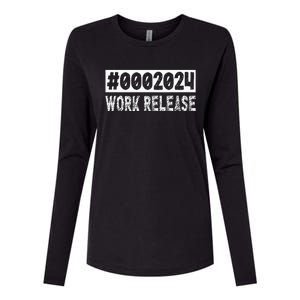 2024 Work Release Retirement 2024 Retired Womens Cotton Relaxed Long Sleeve T-Shirt