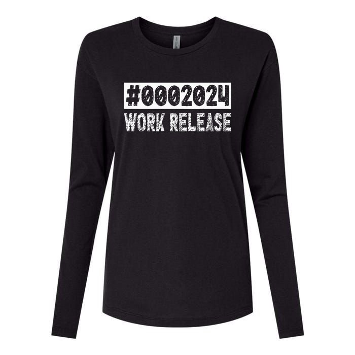 2024 Work Release Retirement 2024 Retired Womens Cotton Relaxed Long Sleeve T-Shirt