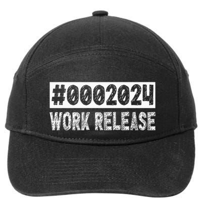 2024 Work Release Funny Retirement 2024 Retired 7-Panel Snapback Hat