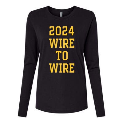 2024 Wire To Wire Womens Cotton Relaxed Long Sleeve T-Shirt