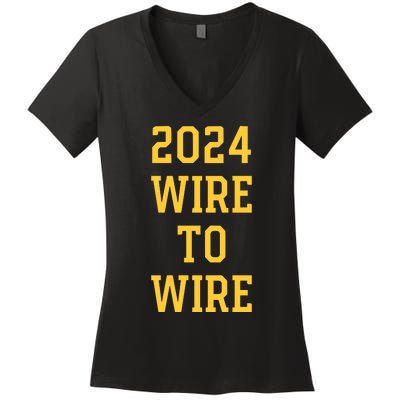 2024 Wire To Wire Women's V-Neck T-Shirt