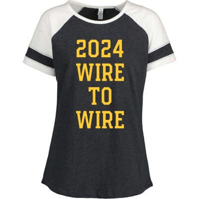 2024 Wire To Wire Enza Ladies Jersey Colorblock Tee