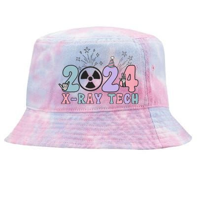 2024 Xray Tech New Year Eve Radiology Xray Technologist CT Tie-Dyed Bucket Hat