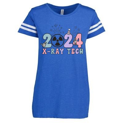 2024 Xray Tech New Year Eve Radiology Xray Technologist CT Enza Ladies Jersey Football T-Shirt