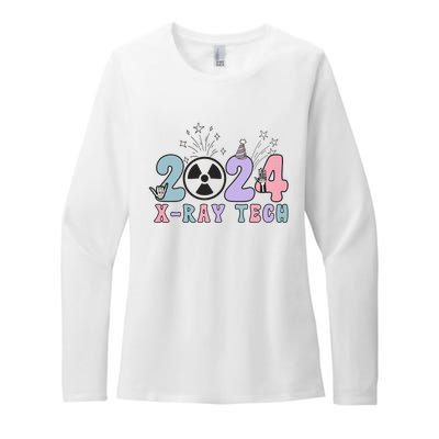 2024 Xray Tech New Year Eve Radiology Xray Technologist CT Womens CVC Long Sleeve Shirt