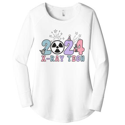 2024 Xray Tech New Year Eve Radiology Xray Technologist CT Women's Perfect Tri Tunic Long Sleeve Shirt